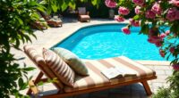 poolside cozy reading nook