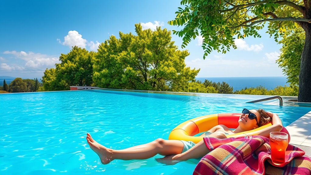 poolside digital detox activity