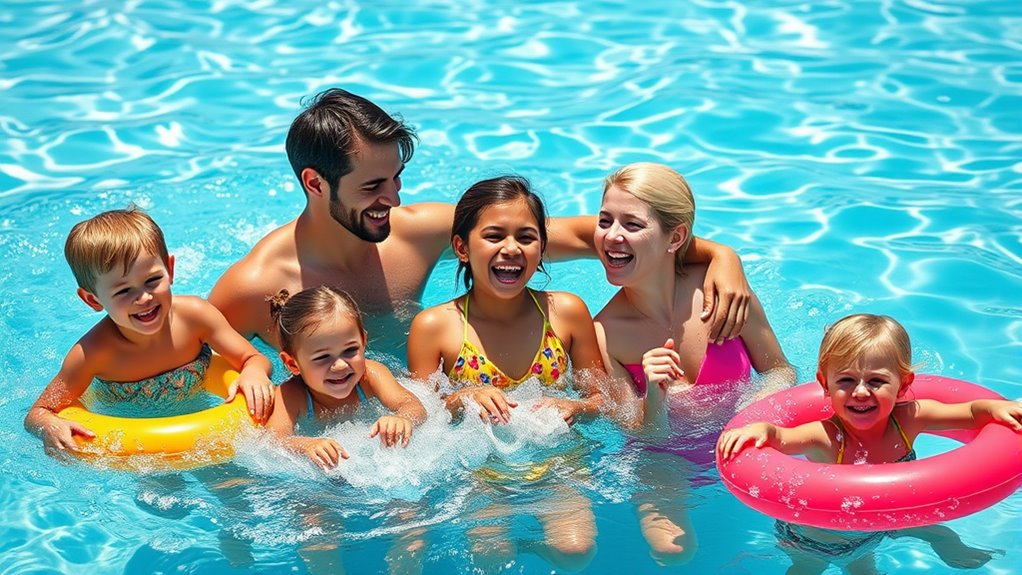 poolside family fun