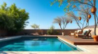 serene poolside retreat design