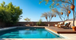 serene poolside retreat design