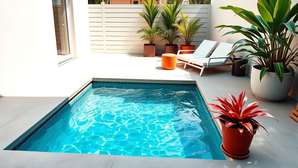 small backyard pool oasis