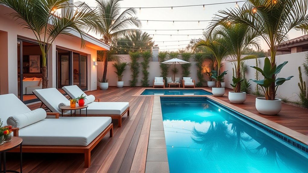 thoughtful outdoor lighting and decor
