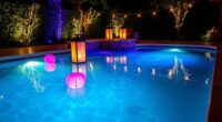 transform pool for night swimming