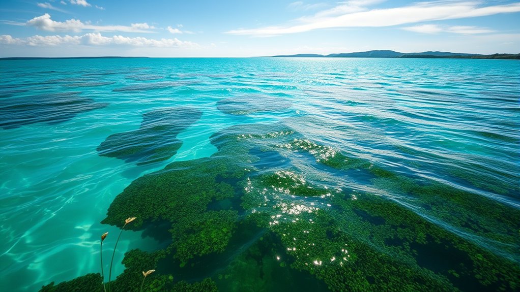 algae thrive under ideal conditions