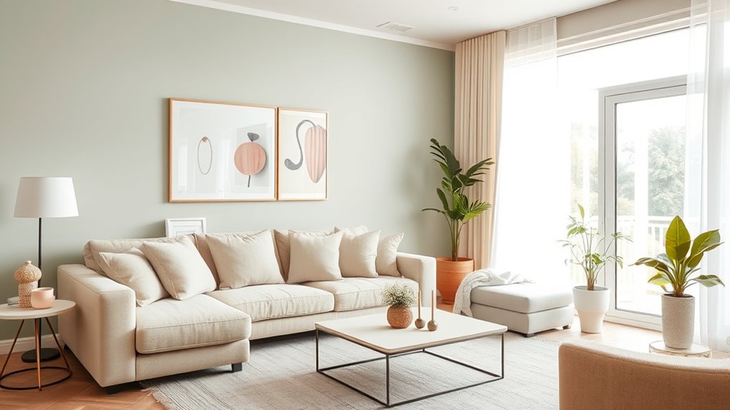 calm simple neutral decor