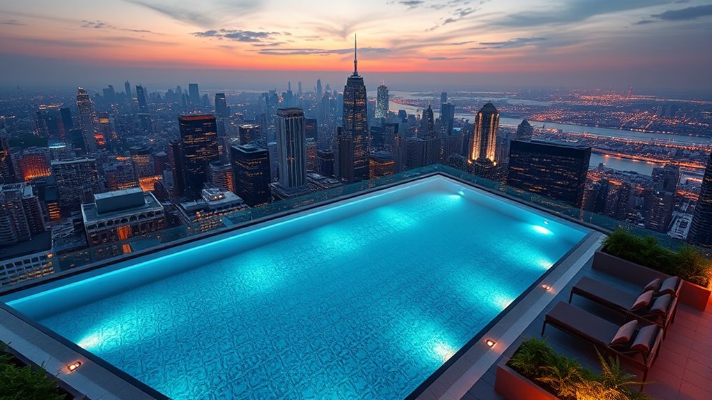cityscape nighttime luxury