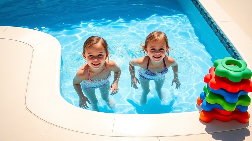 clear pool area clutter