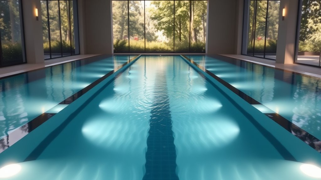 compact indoor swimming system