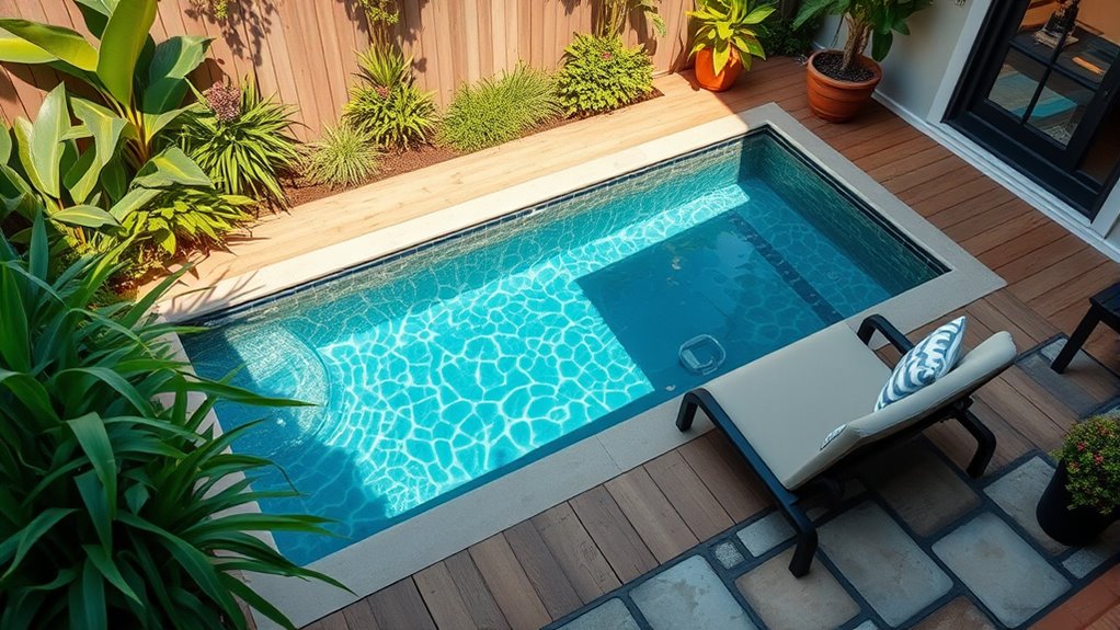 compact versatile backyard pool