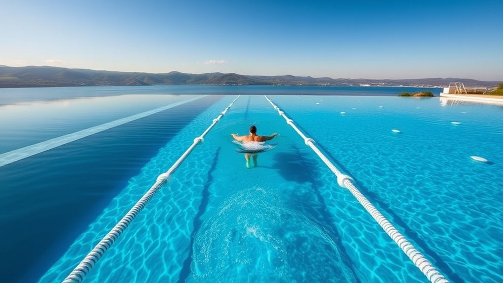 create clear dedicated swimming lane