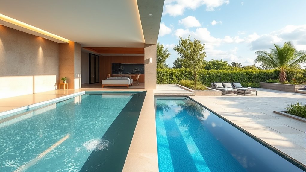 customizable adaptable pool features