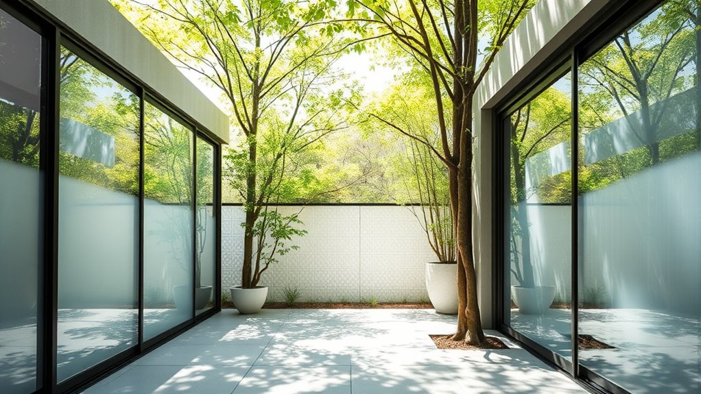 discreet privacy enhancing architectural features