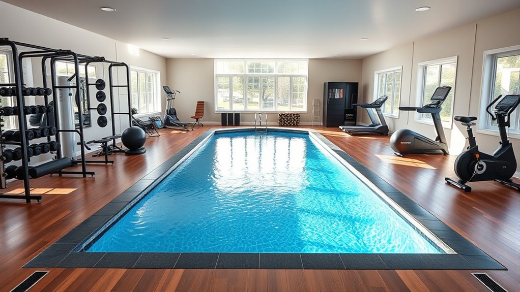 efficient gym equipment arrangement