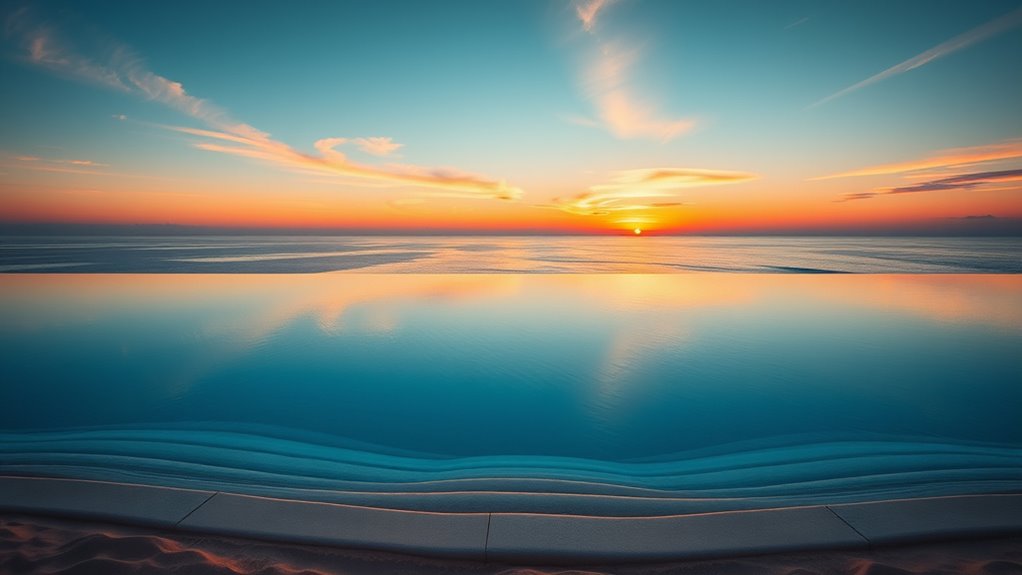 elegant modern pool design