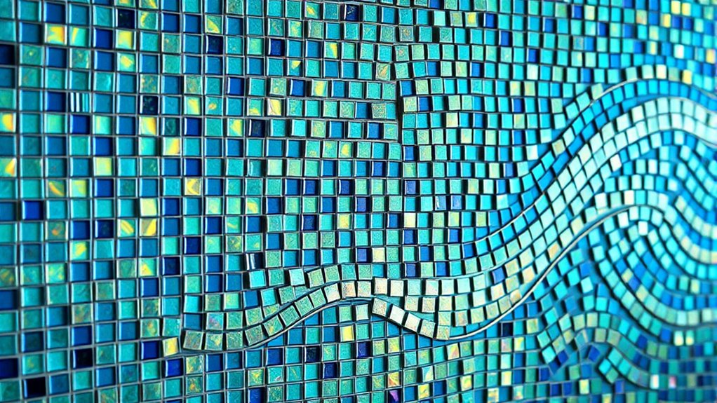 futuristic mosaic tile designs