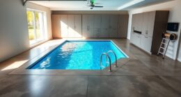 garage basement pool installation