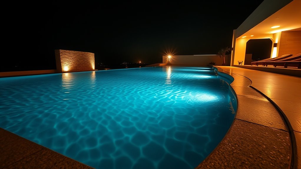 highlighting pool architecture features
