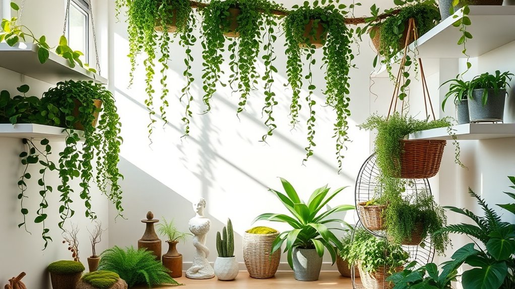 incorporate plants for serenity