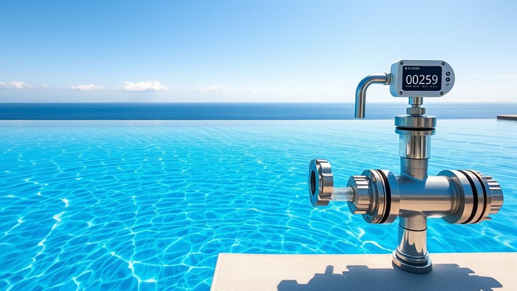 infinity pool flow rate calculations