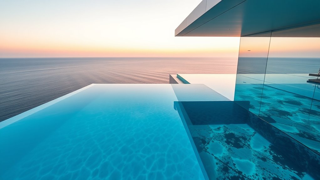 infinity vs glass walls