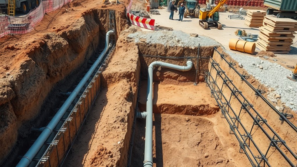 install plumbing and wiring