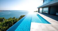 long skinny infinity pools