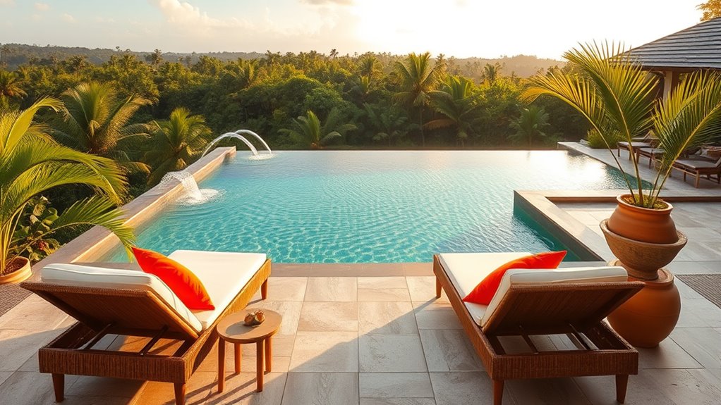 luxurious outdoor ambiance enhancement