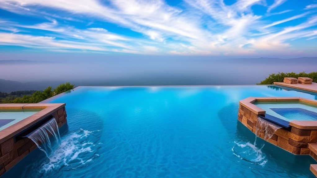 luxurious spa infinity pools