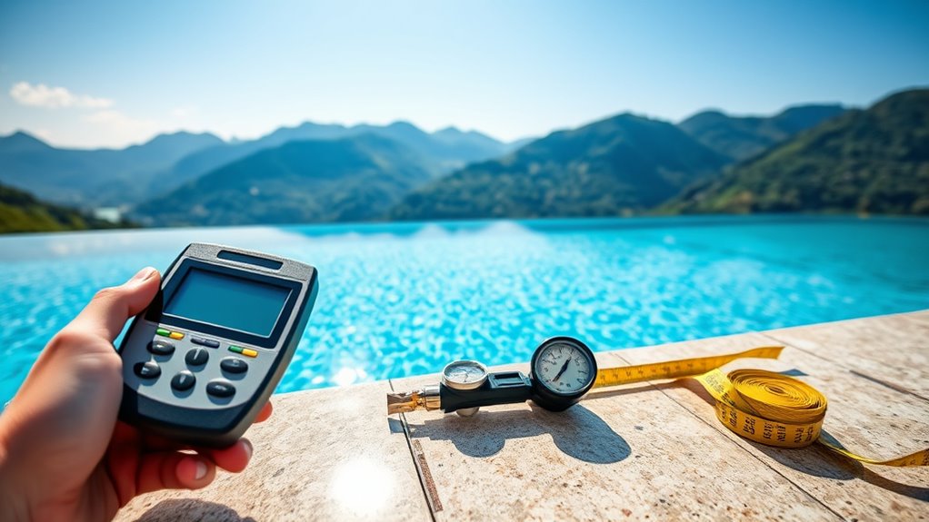 measure pool dimensions accurately