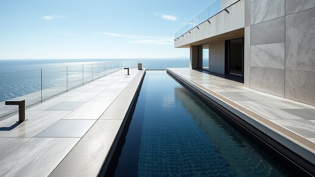 modern sleek pool finishes