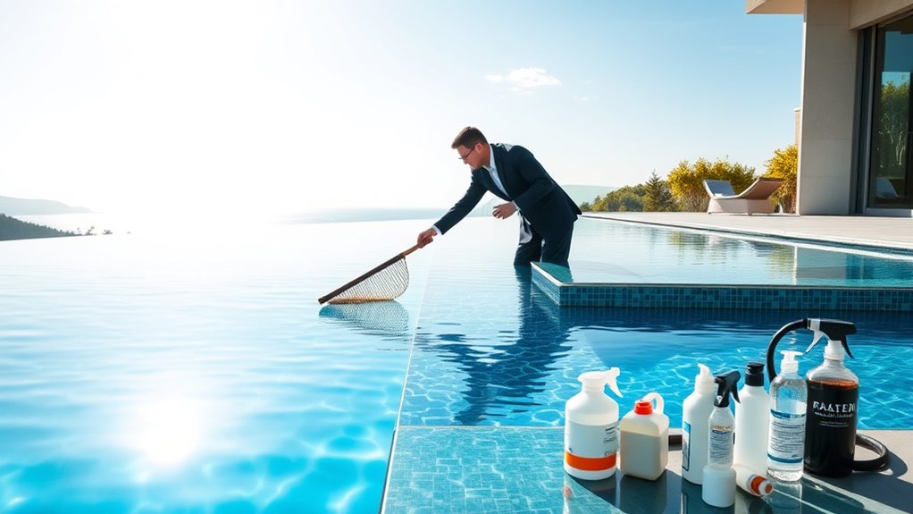 monthly pool surface cleaning