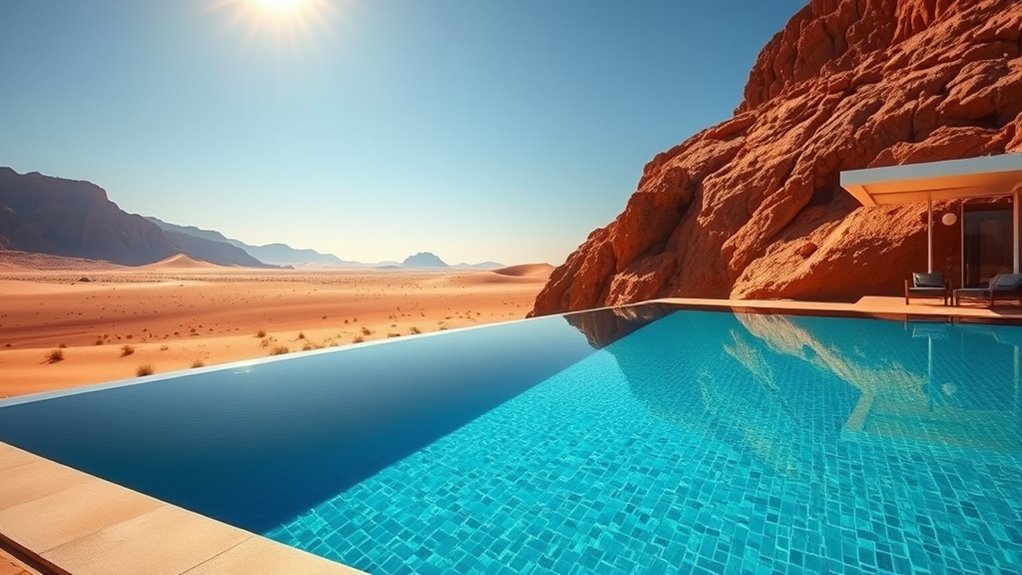 natural desert inspired pool design