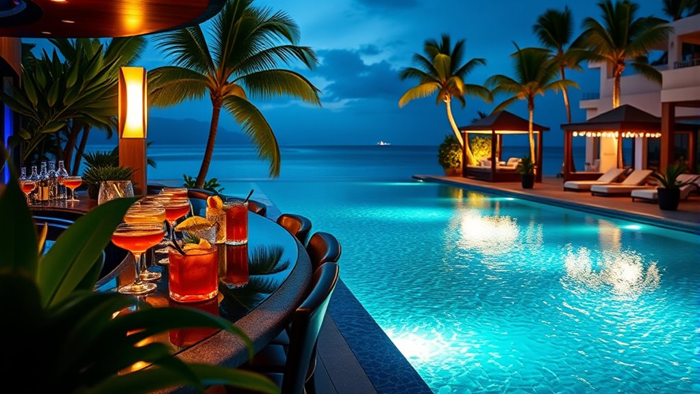 outdoor bar for socializing