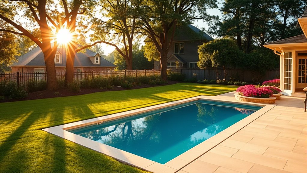 outdoor pool space planning