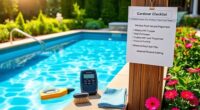 pool care checklists