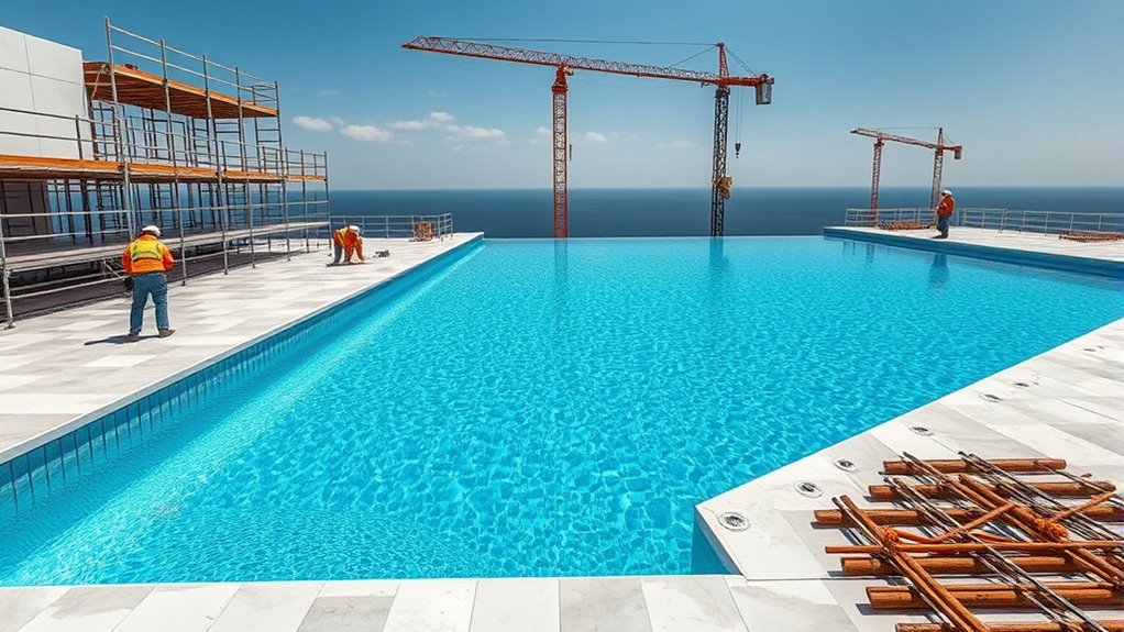 pool construction and finishing