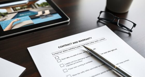 pool contract warranty checklist