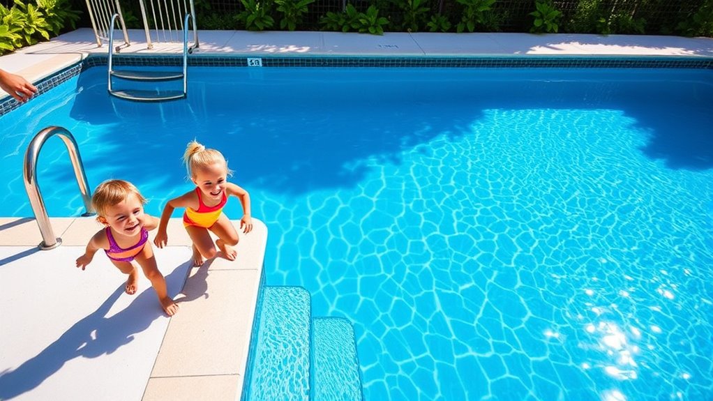 pool equipment and area maintenance