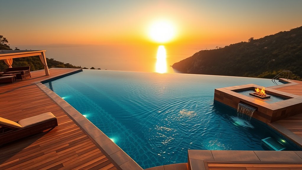 pool features enhance luxury