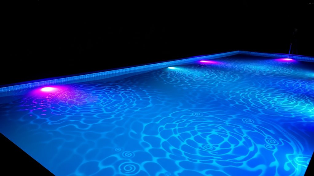 pool lighting for night