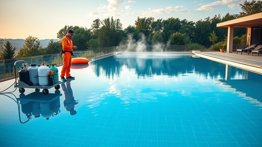 pool seasonal maintenance steps