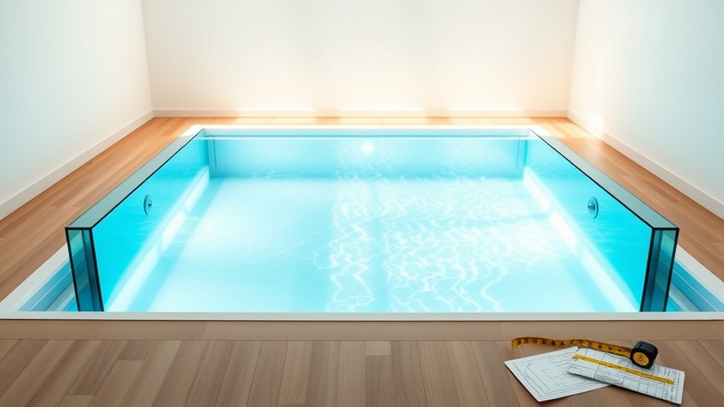 pool size and space