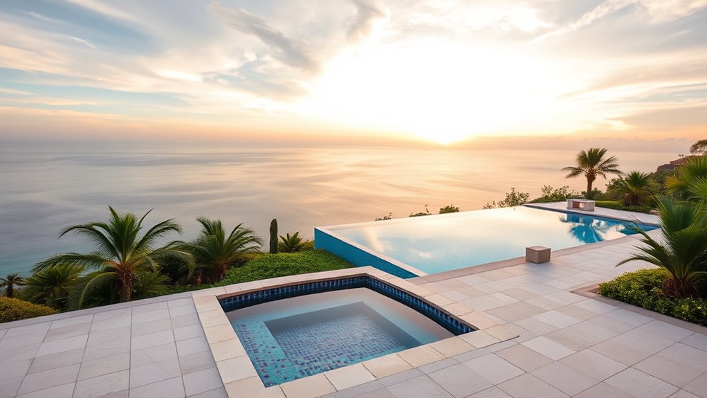 pool style suits landscape