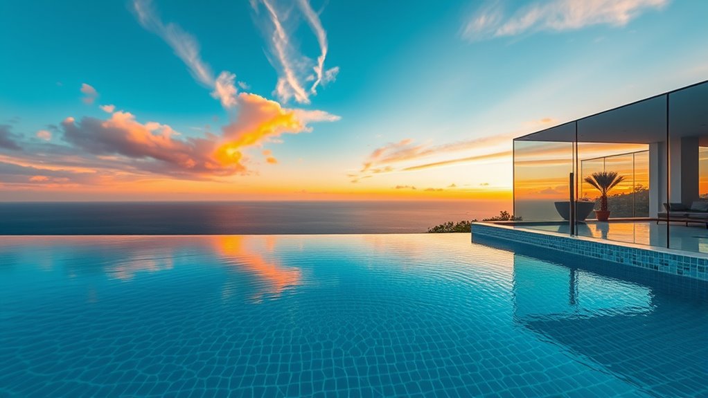 pool styles match outdoor settings