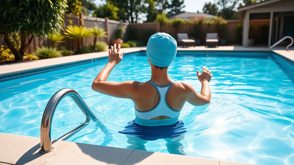 pool workout safety features