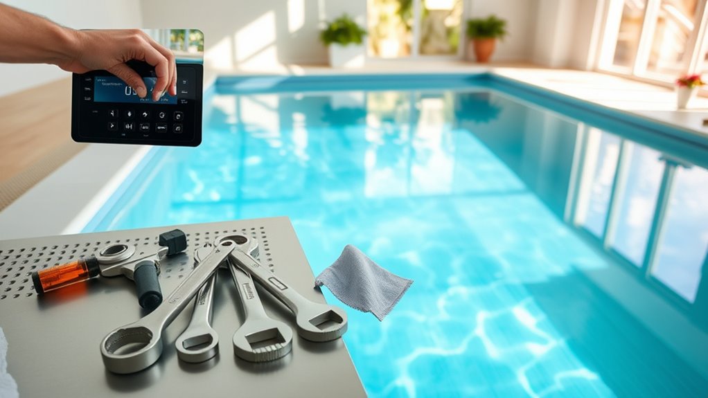 routine pool equipment inspection