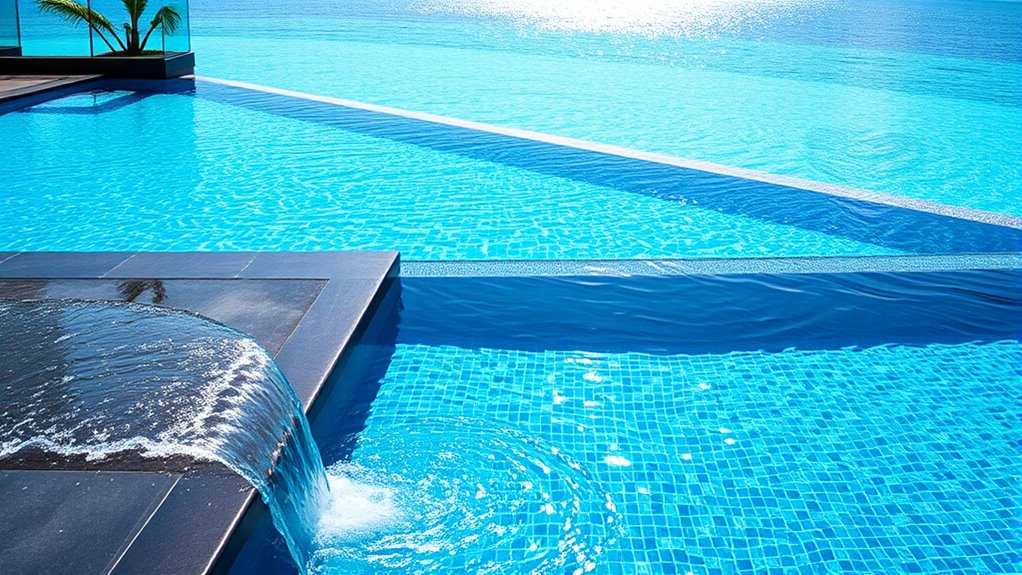 seamless cascading water visuals