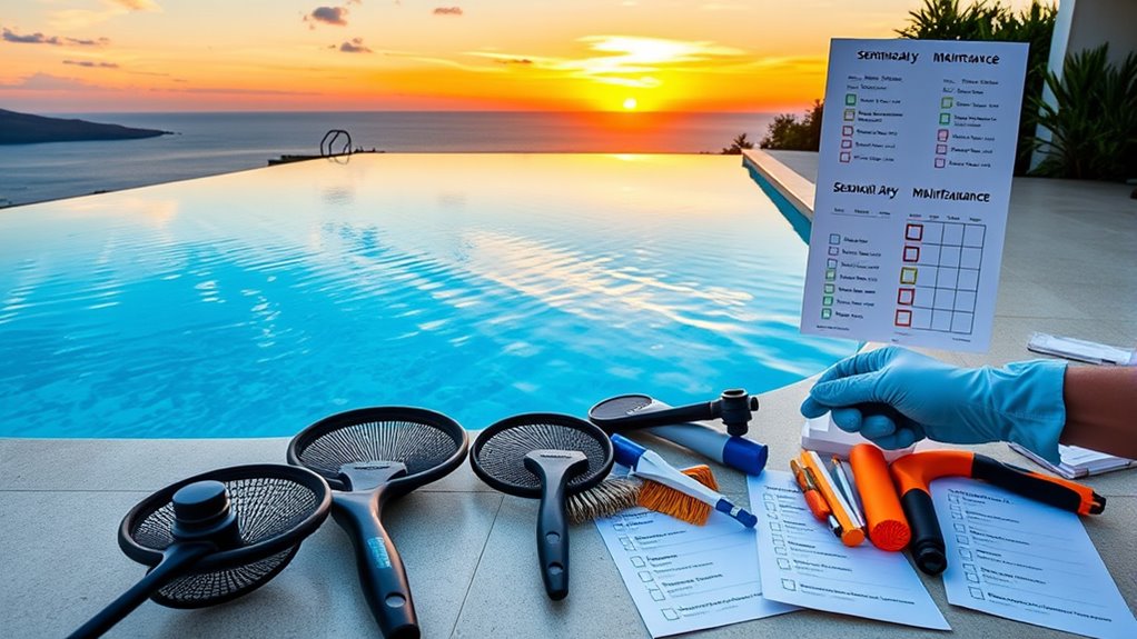 seasonal pool maintenance checklist