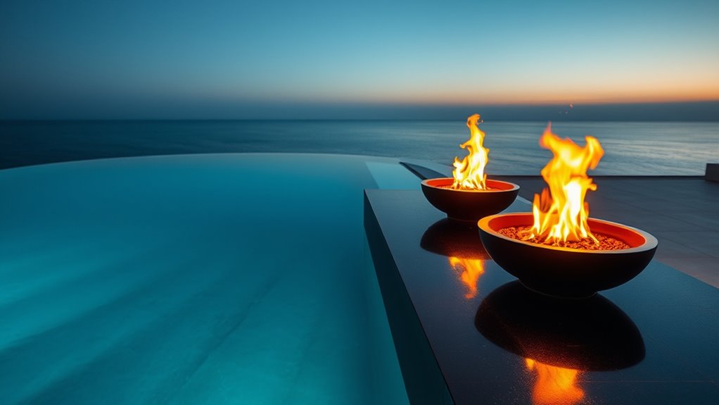 sleek customizable fire bowls